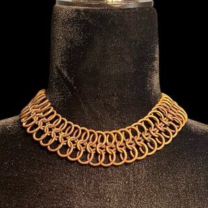 Vintage Metal Chainmaille - Choker Style Necklace